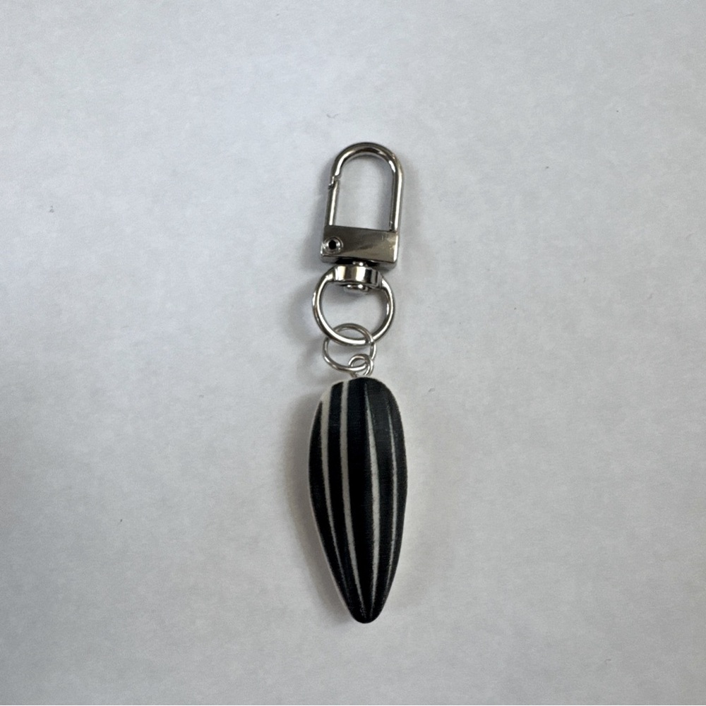 Sunflower seed keychain looks real toy purse accessories NEW